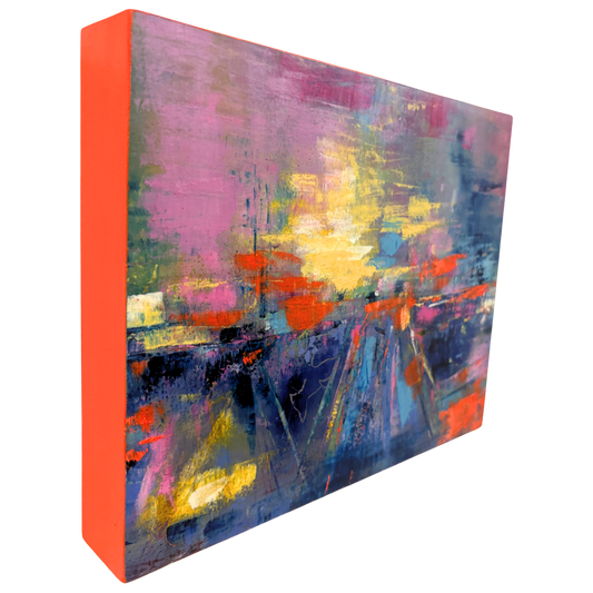 Driving Westbound | 8x10 inch | oil & cold wax