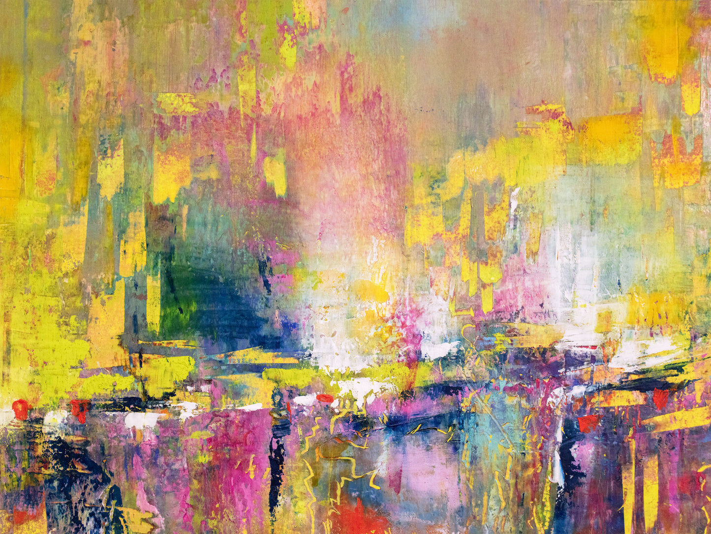Sun Salutations | 9x12 inch | oil & cold wax