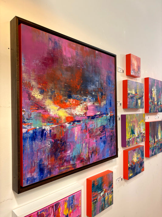 Crown Jewel | 24x24" | Oil & Cold Wax | Walnut Frame