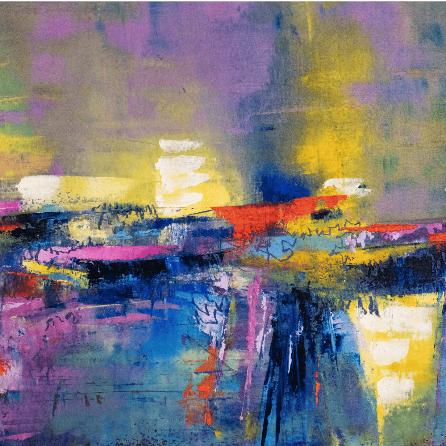 Lake Michigan at Dusk | 8 x 10 inch | oil & cold wax