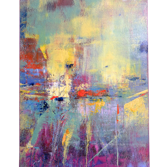 Enlightened Path | 9x12 inch | oil & cold wax