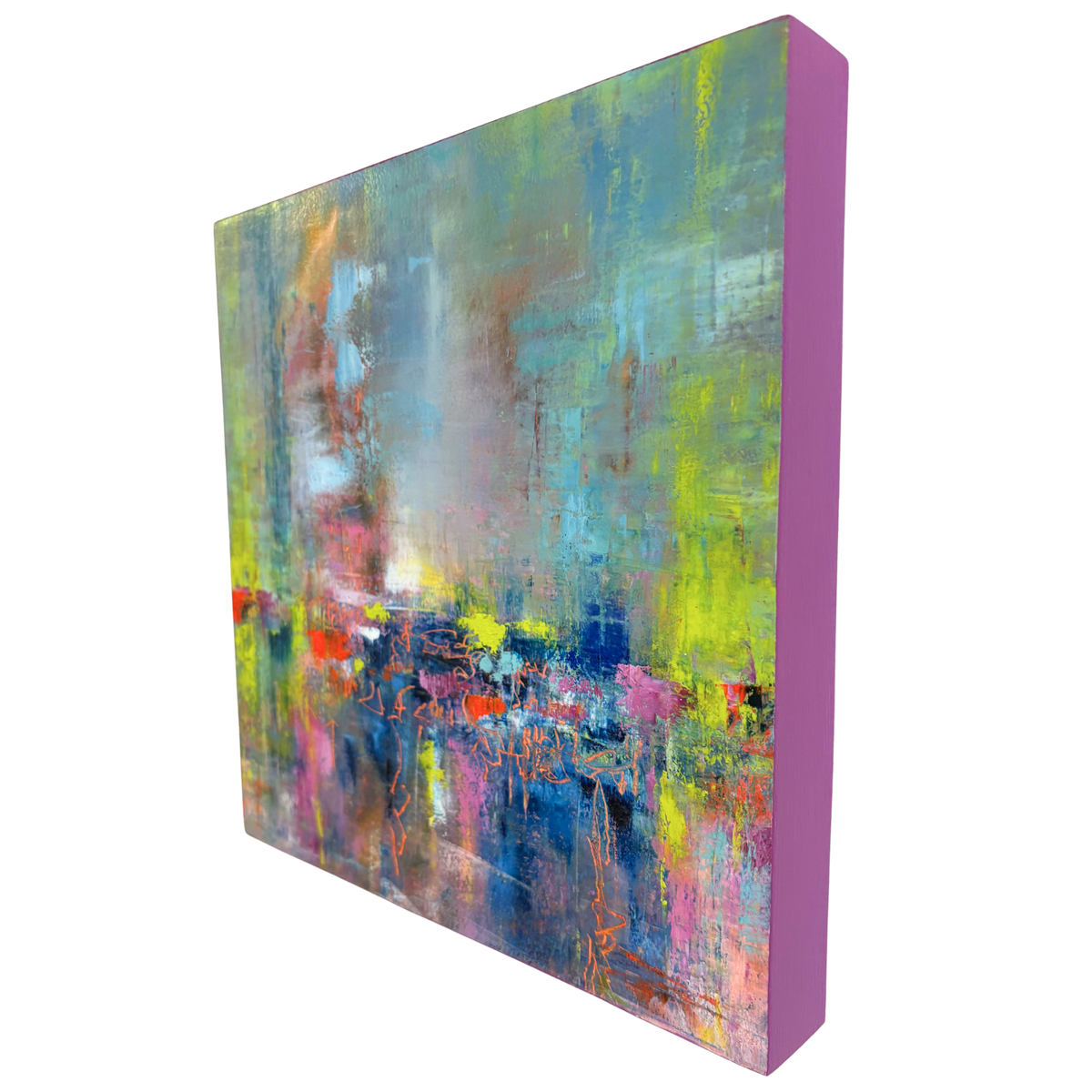 Harbor Nights  | 12x12 inch | oil & cold wax