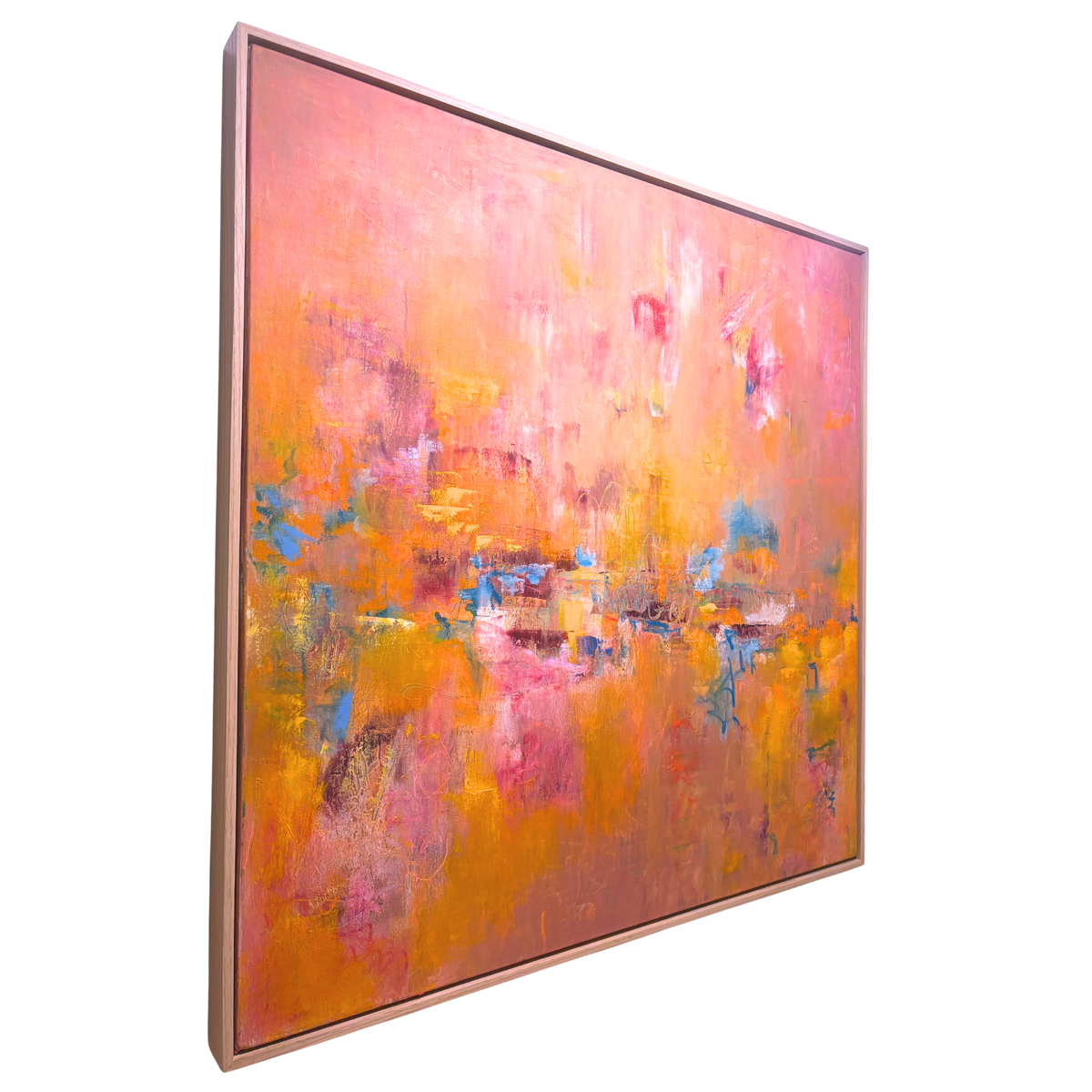 Alchemy | 36x36" | Oil & Cold Wax | Maple Float Frame