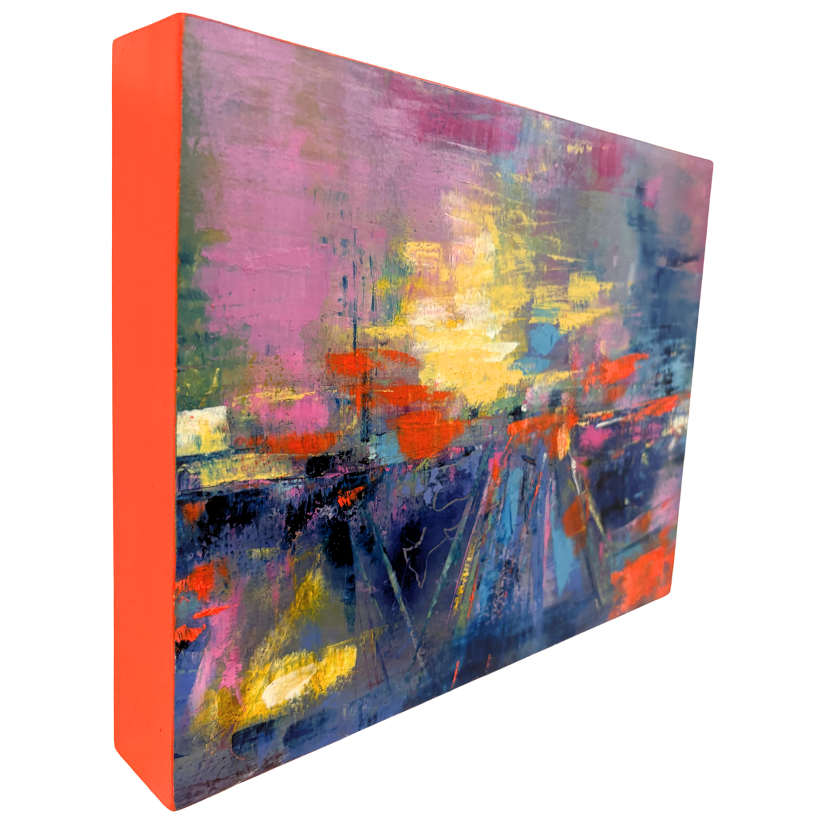 Driving Westbound  | 8x10 inch | oil & cold wax