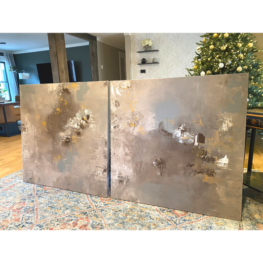 Acrylic Diptych Commission