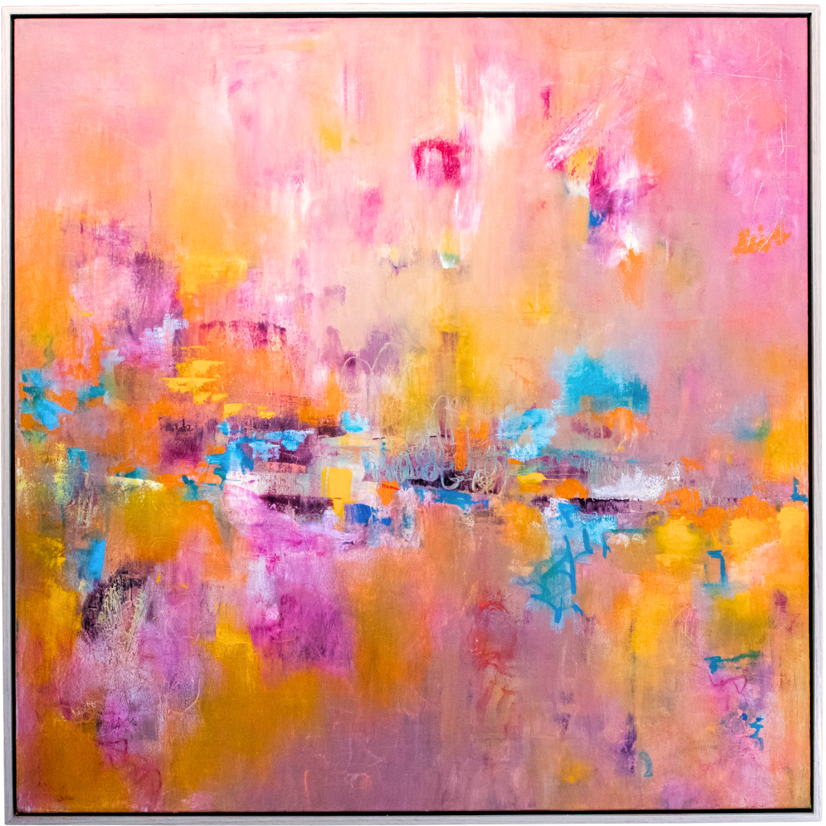 Alchemy | 36x36" | Oil & Cold Wax | Maple Float Frame