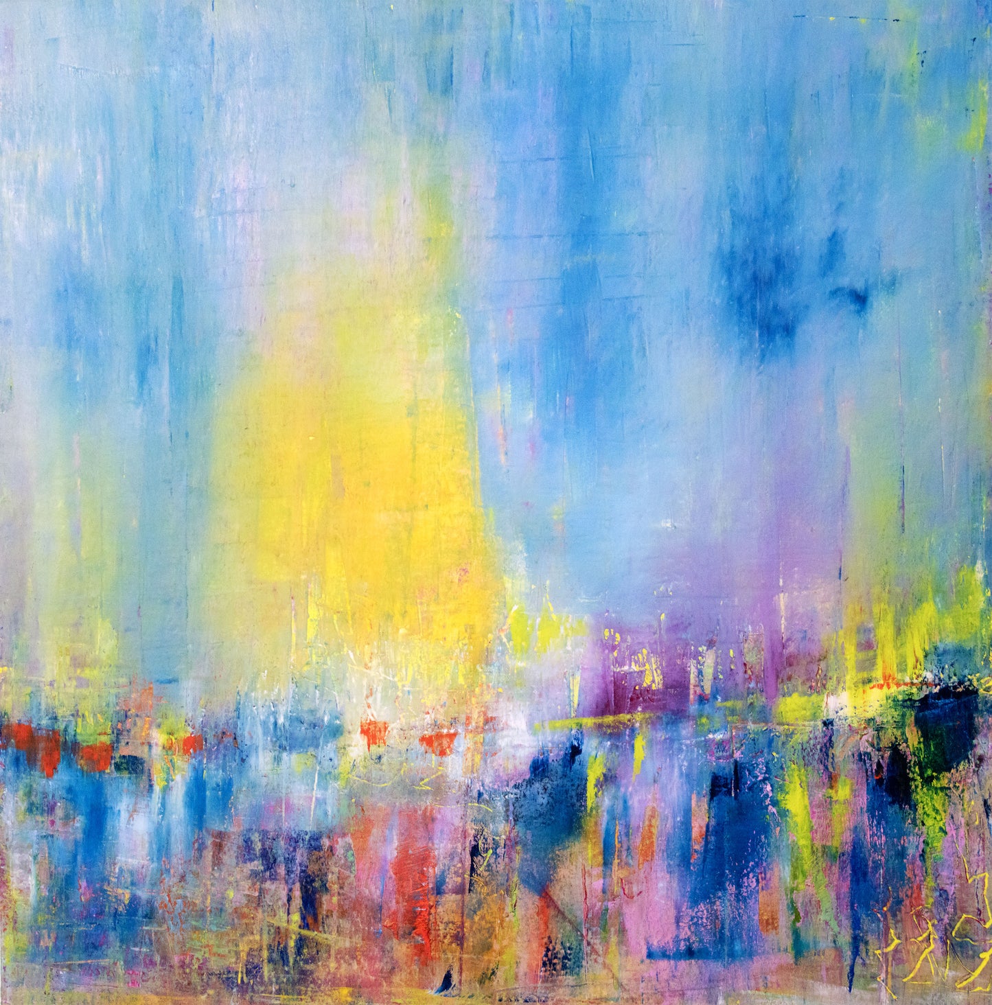 Summer Days  | 12x12 inch | oil & cold wax