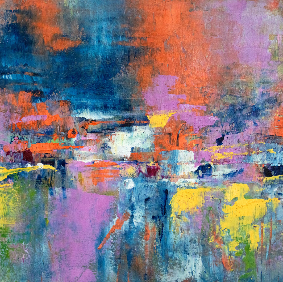 Reflections  | 8x8 inch | oil & cold wax