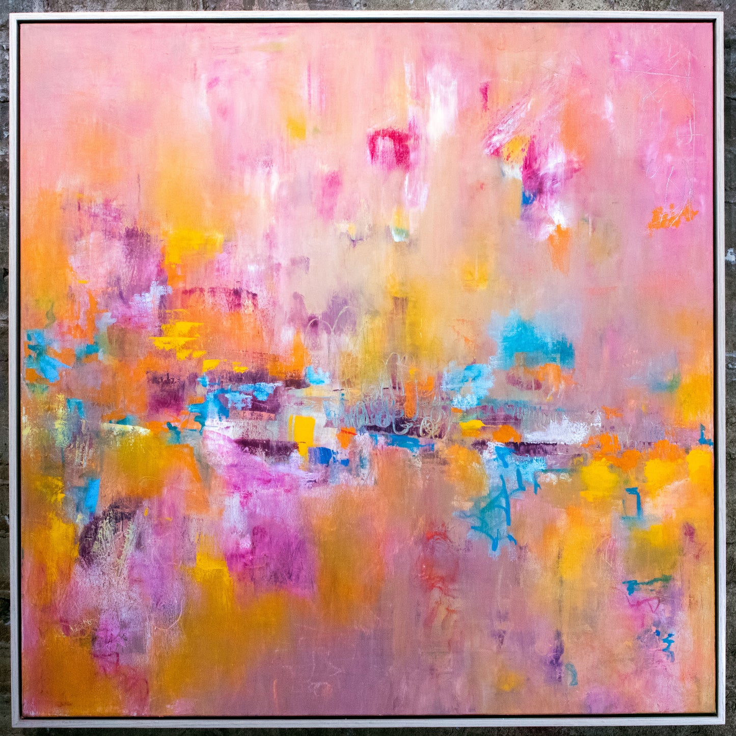 Alchemy | 36x36" | Oil & Cold Wax | Maple Float Frame