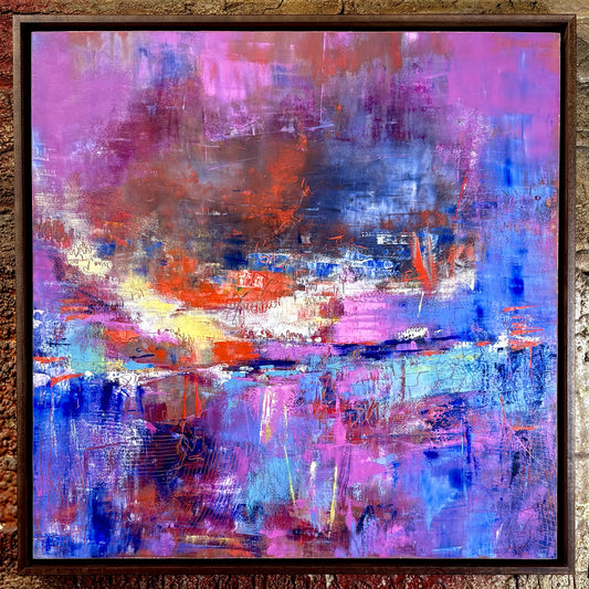 Crown Jewel | 24x24" | Oil & Cold Wax | Walnut Frame