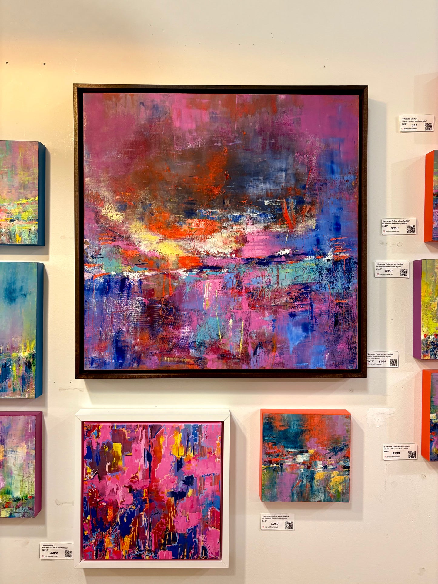 Crown Jewel | 24x24" | Oil & Cold Wax | Walnut Frame