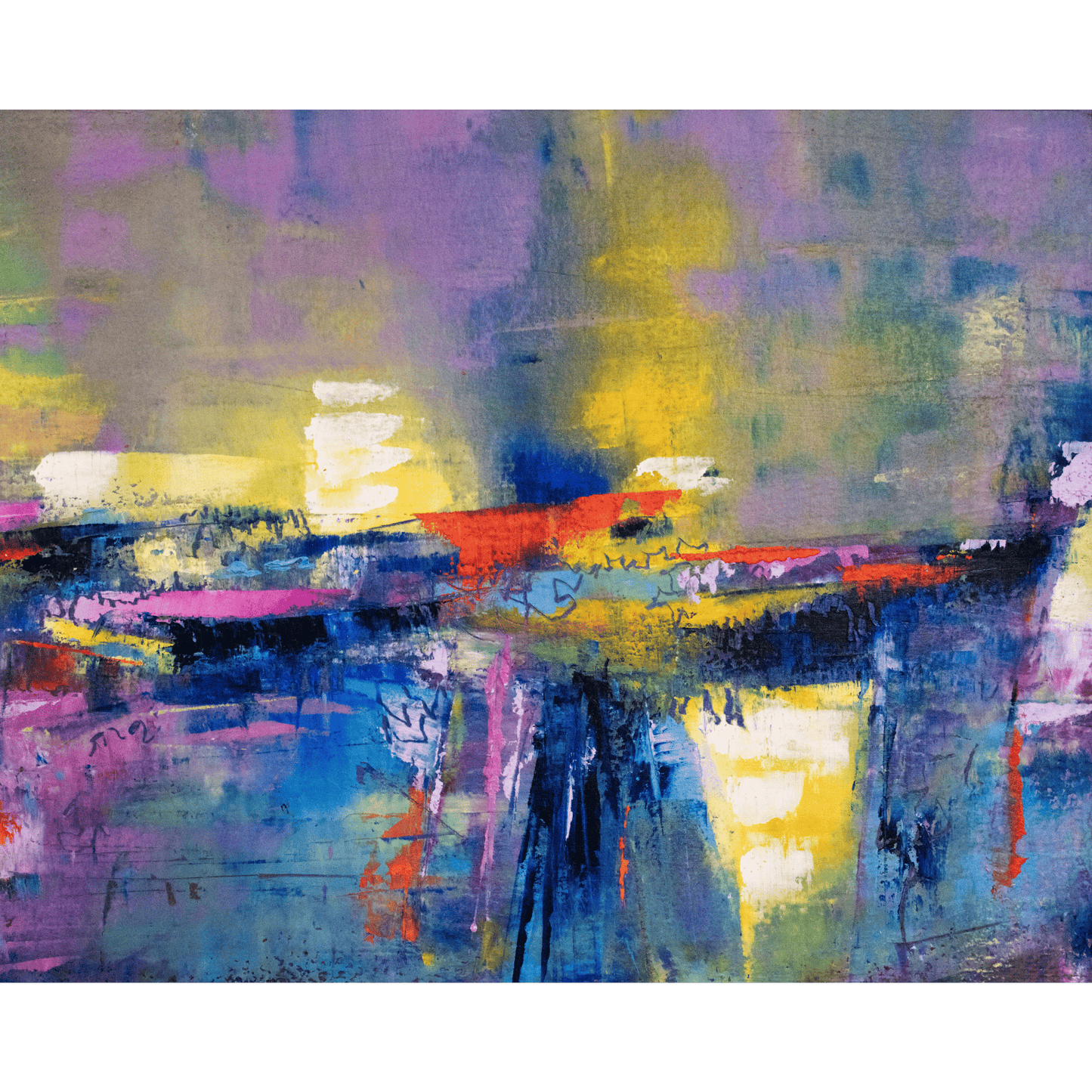 Lake Michigan at Dusk  | 8 x 10 inch | oil & cold wax