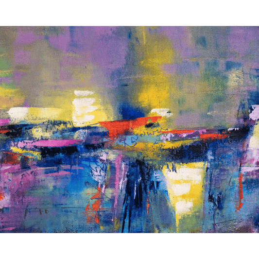 Lake Michigan at Dusk  | 8 x 10 inch | oil & cold wax