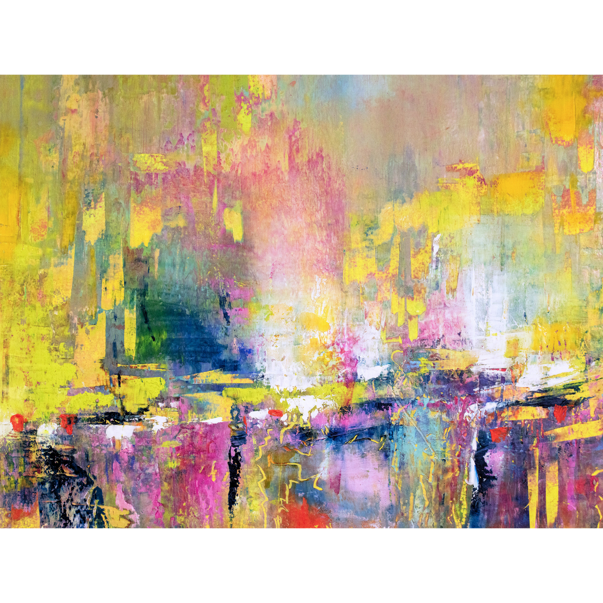 Sun Salutations  | 9x12 inch | oil & cold wax